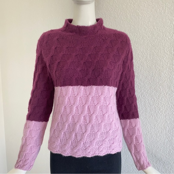 Lavender maroon cashmere sweat